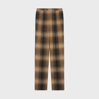 Kareli Yün Pijama Pantolonu