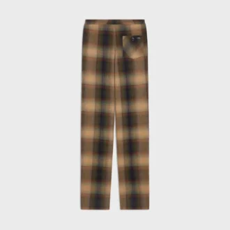 Kareli Yün Pijama Pantolonu