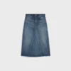 Koyu Union Wash Denim Midi Etek Koyu Union Wash Denim Midi Etek