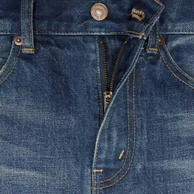 Koyu Union Wash Denim Midi Etek Koyu Union Wash Denim Midi Etek