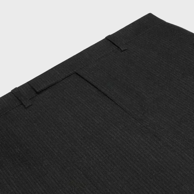 Üçlü Çizgili Flanel Mods Pantolon