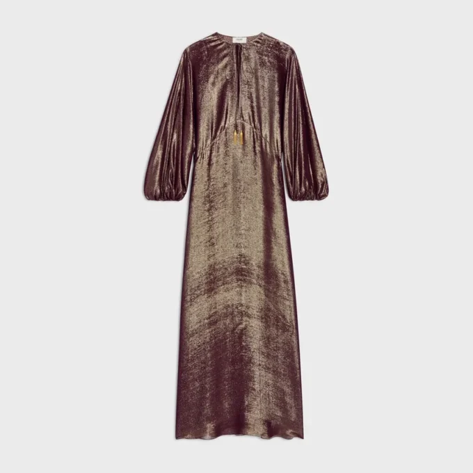 Lama İpekinden Kaftan Elbise Lama İpekinden Kaftan Elbise