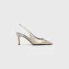 Lamine dana derisinden CELINE Alma Triomphe Slingback Lamine dana derisinden CELINE Alma Triomphe Slingback