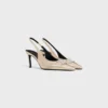 Lamine dana derisinden CELINE Alma Triomphe Slingback Lamine dana derisinden CELINE Alma Triomphe Slingback