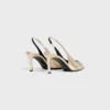 Lamine dana derisinden CELINE Alma Triomphe Slingback Lamine dana derisinden CELINE Alma Triomphe Slingback