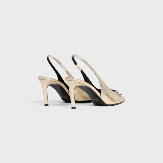 Lamine dana derisinden CELINE Alma Triomphe Slingback Lamine dana derisinden CELINE Alma Triomphe Slingback
