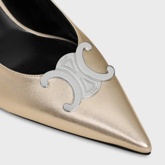 Lamine dana derisinden CELINE Alma Triomphe Slingback Lamine dana derisinden CELINE Alma Triomphe Slingback