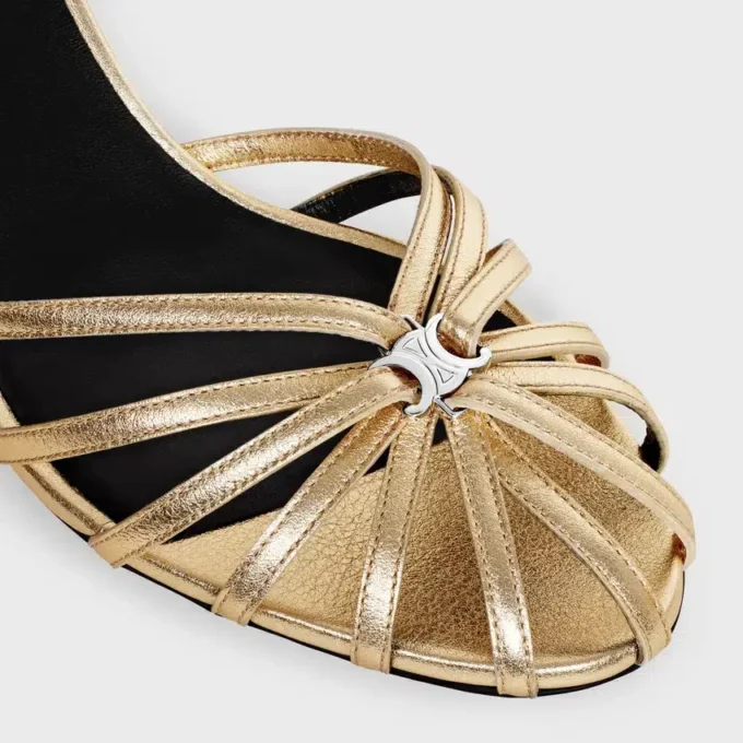 Lamine Kuzu Derisi CELINE Triomphe Sandalet Lamine Kuzu Derisi CELINE Triomphe Sandalet