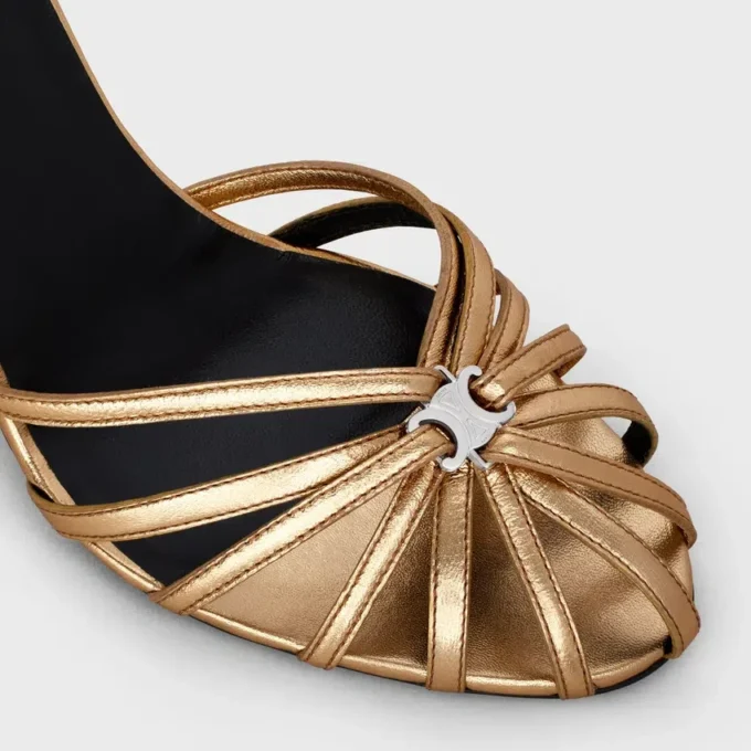 Lamine Kuzu Derisi CELINE Triomphe Sandalet Lamine Kuzu Derisi CELINE Triomphe Sandalet