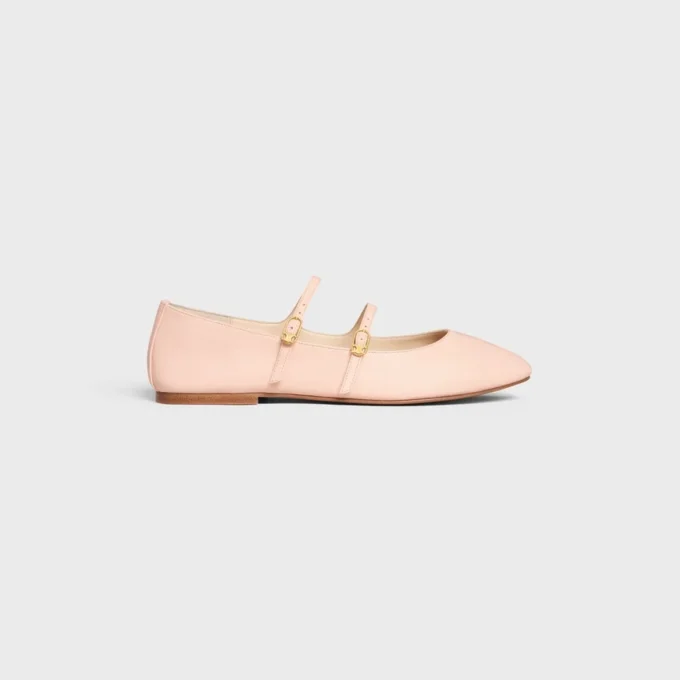 Les Ballerines CELINE Çift Kayışlı Balerin Ayakkabısı Kuzu Derisi Les Ballerines CELINE Çift Kayışlı Balerin Ayakkabısı Kuzu Derisi