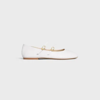 Les Ballerines CELINE Kuzu Derisi Çift Kayışlı