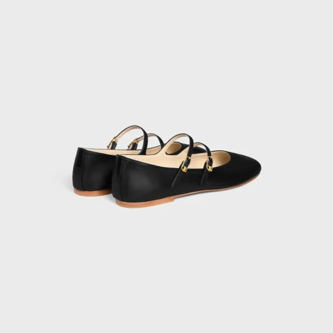 Les Ballerines CELINE Kuzu Derisi Çift Kayışlı Les Ballerines CELINE Kuzu Derisi Çift Kayışlı