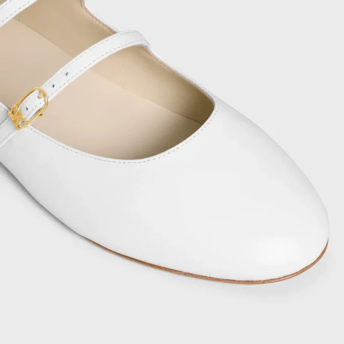 Les Ballerines CELINE Kuzu Derisi Çift Kayışlı Les Ballerines CELINE Kuzu Derisi Çift Kayışlı