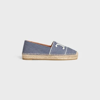 Les Espadrilles CELINE, Çizgili Kumaş ve Triomphe