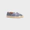 Les Espadrilles CELINE, Çizgili Kumaş ve Triomphe Les Espadrilles CELINE, Çizgili Kumaş ve Triomphe