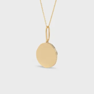 Medaille CELINE Küçük Sarı Altın ve Pırlanta Kolye