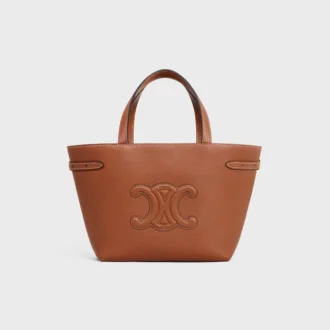 Mini Cabas Anais Cuir Triomphe, Damarlı Dana Derisi