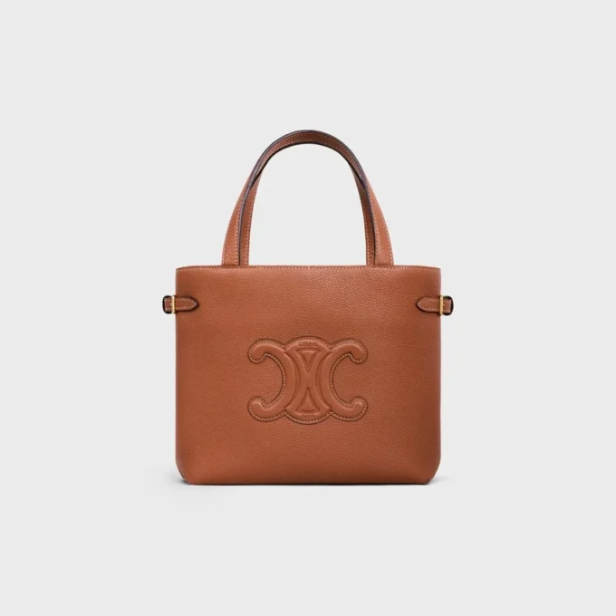 Mini Cabas Anais Cuir Triomphe, Damarlı Dana Derisi Mini Cabas Anais Cuir Triomphe, Damarlı Dana Derisi