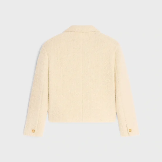 Mohair Yün Tweed Chasseur Ceket Mohair Yün Tweed Chasseur Ceket