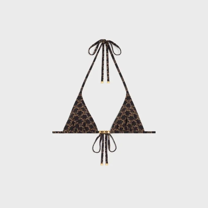 Monogram Jersey Üçgen Üst Monogram Jersey Üçgen Üst
