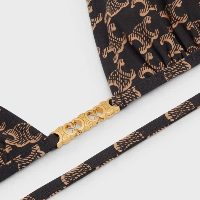 Monogram Jersey Üçgen Üst Monogram Jersey Üçgen Üst