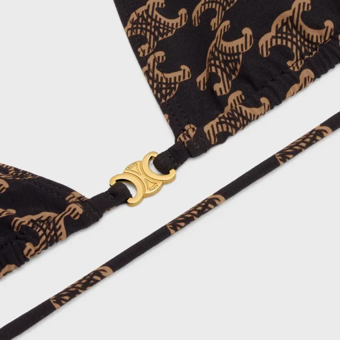 Monogram Mat Jersey Üçgen Üst