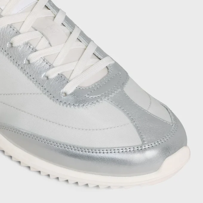 Naylon, Lamine Dana Derisi ve Dana Derisinden Üretilmiş Racer Sneaker Naylon, Lamine Dana Derisi ve Dana Derisinden Üretilmiş Racer Sneaker