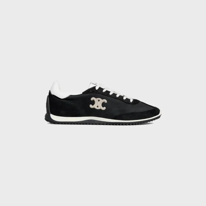 Naylon, Süet Dana Derisi ve Dana Derisinden Üretilmiş Racer Sneaker Naylon, Süet Dana Derisi ve Dana Derisinden Üretilmiş Racer Sneaker