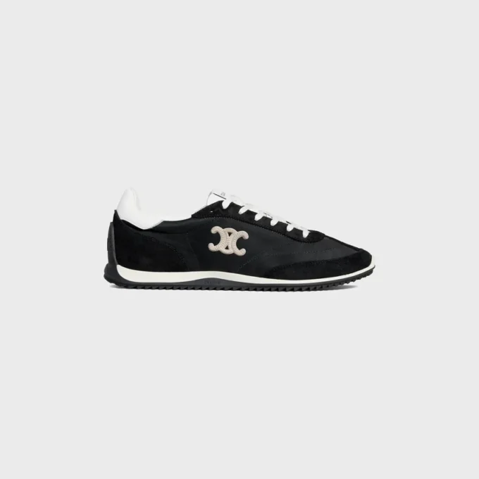 Naylon, Süet Dana Derisi ve Dana Derisinden Üretilmiş Racer Sneaker Naylon, Süet Dana Derisi ve Dana Derisinden Üretilmiş Racer Sneaker