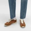 Naylon, Süet Dana Derisi ve Dana Derisinden Üretilmiş Racer Sneaker Naylon, Süet Dana Derisi ve Dana Derisinden Üretilmiş Racer Sneaker