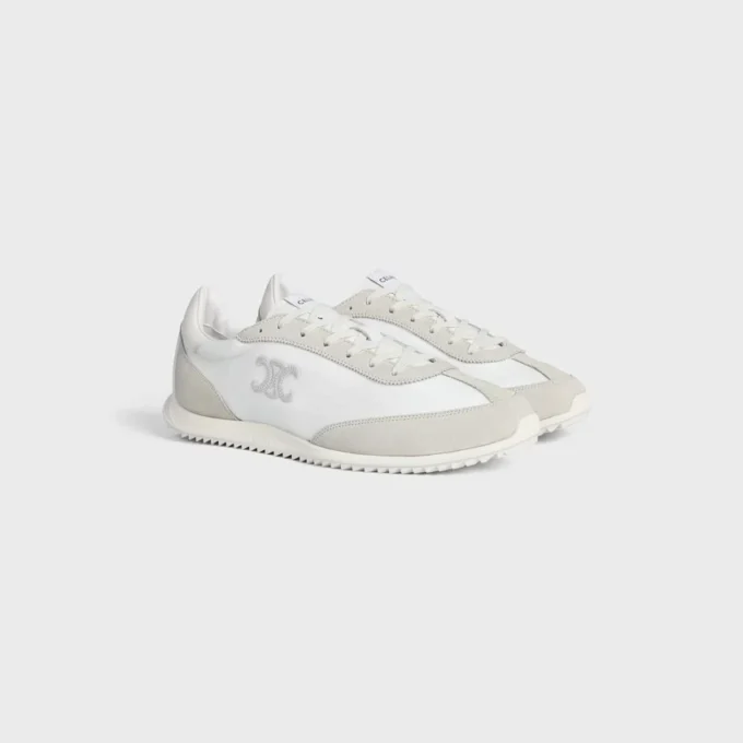 Naylon, Süet Dana Derisi ve Dana Derisinden Üretilmiş Racer Sneaker Naylon, Süet Dana Derisi ve Dana Derisinden Üretilmiş Racer Sneaker