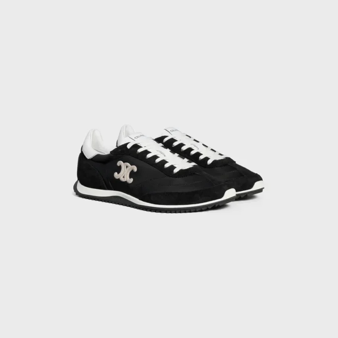 Naylon, Süet Dana Derisi ve Dana Derisinden Üretilmiş Racer Sneaker Naylon, Süet Dana Derisi ve Dana Derisinden Üretilmiş Racer Sneaker