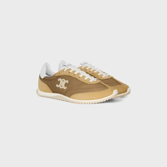 Naylon, Süet Dana Derisi ve Dana Derisinden Üretilmiş Racer Sneaker Naylon, Süet Dana Derisi ve Dana Derisinden Üretilmiş Racer Sneaker