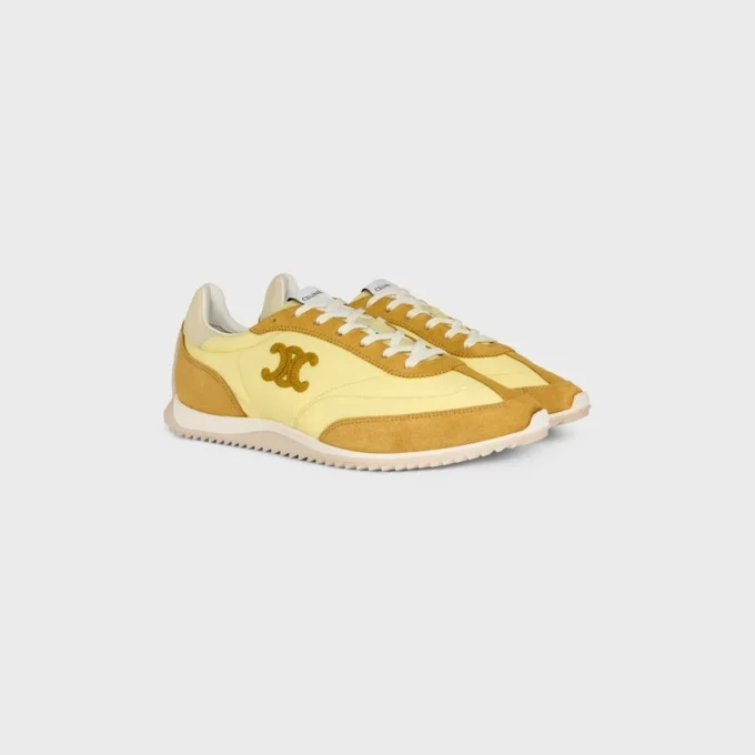 Naylon, Süet Dana Derisi ve Dana Derisinden Üretilmiş Racer Sneaker Naylon, Süet Dana Derisi ve Dana Derisinden Üretilmiş Racer Sneaker