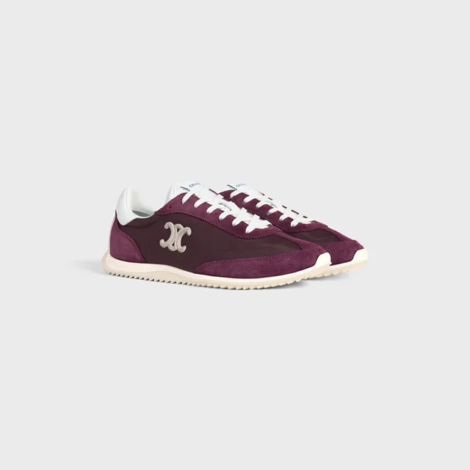 Naylon, Süet Dana Derisi ve Dana Derisinden Üretilmiş Racer Sneaker Naylon, Süet Dana Derisi ve Dana Derisinden Üretilmiş Racer Sneaker