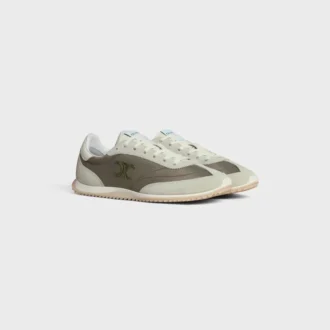 Naylon, Süet Dana Derisi ve Dana Derisinden Üretilmiş Racer Sneaker Naylon, Süet Dana Derisi ve Dana Derisinden Üretilmiş Racer Sneaker