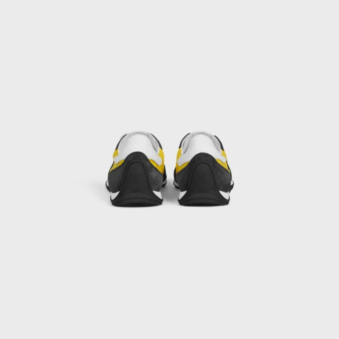 Naylon, Süet Dana Derisi ve Dana Derisinden Üretilmiş Racer Sneaker Naylon, Süet Dana Derisi ve Dana Derisinden Üretilmiş Racer Sneaker