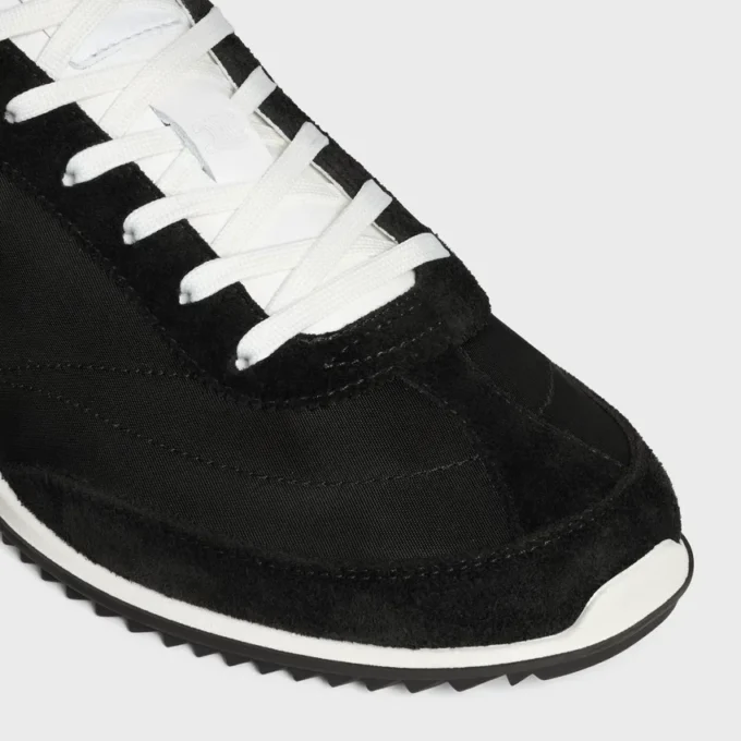 Naylon, Süet Dana Derisi ve Dana Derisinden Üretilmiş Racer Sneaker Naylon, Süet Dana Derisi ve Dana Derisinden Üretilmiş Racer Sneaker