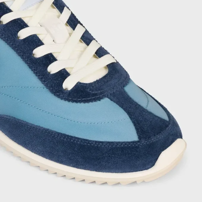 Naylon, Süet Dana Derisi ve Dana Derisinden Üretilmiş Racer Sneaker Naylon, Süet Dana Derisi ve Dana Derisinden Üretilmiş Racer Sneaker