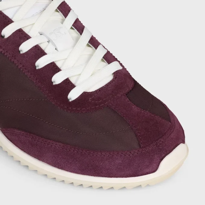 Naylon, Süet Dana Derisi ve Dana Derisinden Üretilmiş Racer Sneaker Naylon, Süet Dana Derisi ve Dana Derisinden Üretilmiş Racer Sneaker