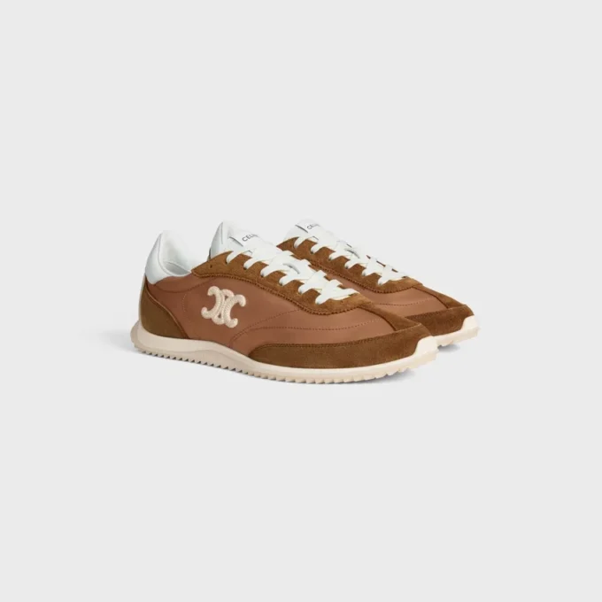 Naylon, Süet Dana Derisi ve Dana Derisinden Üretilmiş Racer Sneaker Naylon, Süet Dana Derisi ve Dana Derisinden Üretilmiş Racer Sneaker