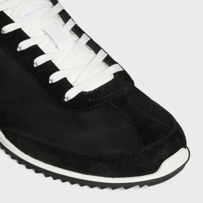Naylon, Süet Dana Derisi ve Dana Derisinden Üretilmiş Racer Sneaker Naylon, Süet Dana Derisi ve Dana Derisinden Üretilmiş Racer Sneaker