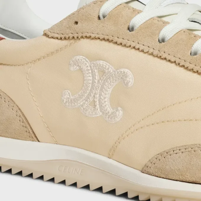 Naylon, Süet Dana Derisi ve Dana Derisinden Üretilmiş Racer Sneaker Naylon, Süet Dana Derisi ve Dana Derisinden Üretilmiş Racer Sneaker