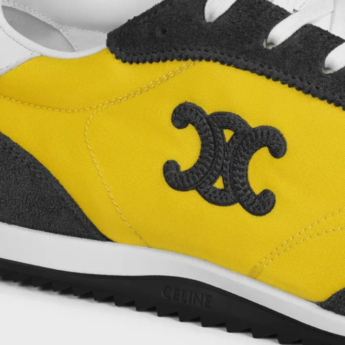 Naylon, Süet Dana Derisi ve Dana Derisinden Üretilmiş Racer Sneaker Naylon, Süet Dana Derisi ve Dana Derisinden Üretilmiş Racer Sneaker