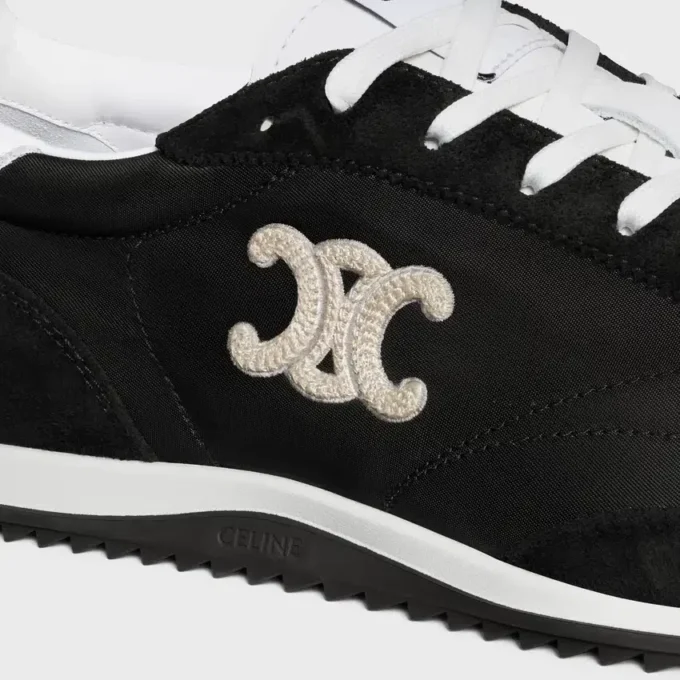Naylon, Süet Dana Derisi ve Dana Derisinden Üretilmiş Racer Sneaker Naylon, Süet Dana Derisi ve Dana Derisinden Üretilmiş Racer Sneaker