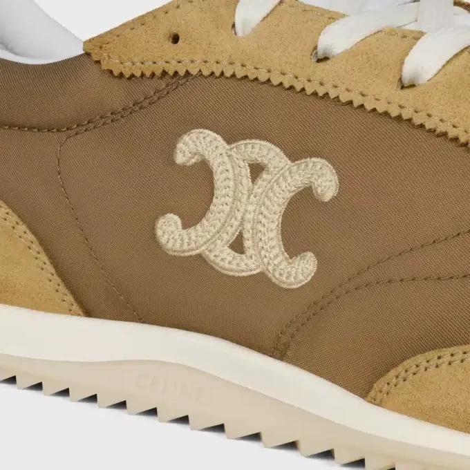 Naylon, Süet Dana Derisi ve Dana Derisinden Üretilmiş Racer Sneaker Naylon, Süet Dana Derisi ve Dana Derisinden Üretilmiş Racer Sneaker