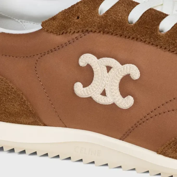 Naylon, Süet Dana Derisi ve Dana Derisinden Üretilmiş Racer Sneaker Naylon, Süet Dana Derisi ve Dana Derisinden Üretilmiş Racer Sneaker