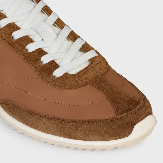 Naylon, Süet Dana Derisi ve Dana Derisinden Üretilmiş Racer Sneaker Naylon, Süet Dana Derisi ve Dana Derisinden Üretilmiş Racer Sneaker