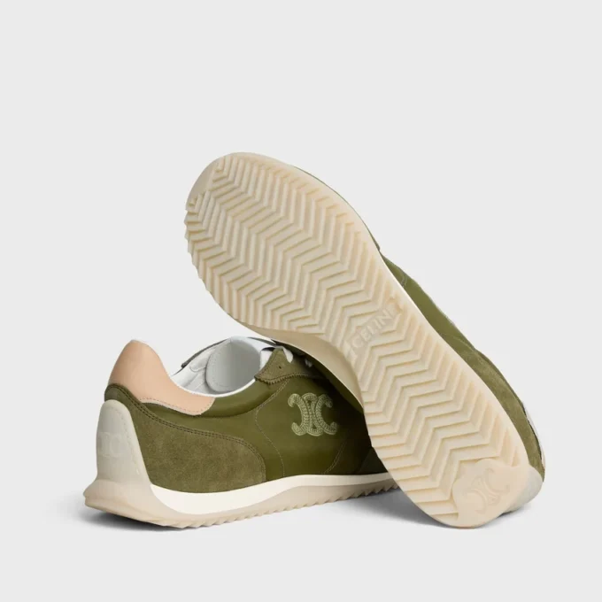 Naylon, Süet Dana Derisi ve Dana Derisinden Üretilmiş Racer Sneaker Naylon, Süet Dana Derisi ve Dana Derisinden Üretilmiş Racer Sneaker