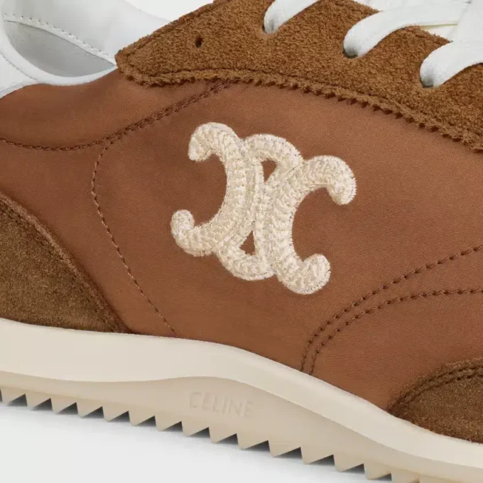 Naylon, Süet Dana Derisi ve Dana Derisinden Üretilmiş Racer Sneaker Naylon, Süet Dana Derisi ve Dana Derisinden Üretilmiş Racer Sneaker